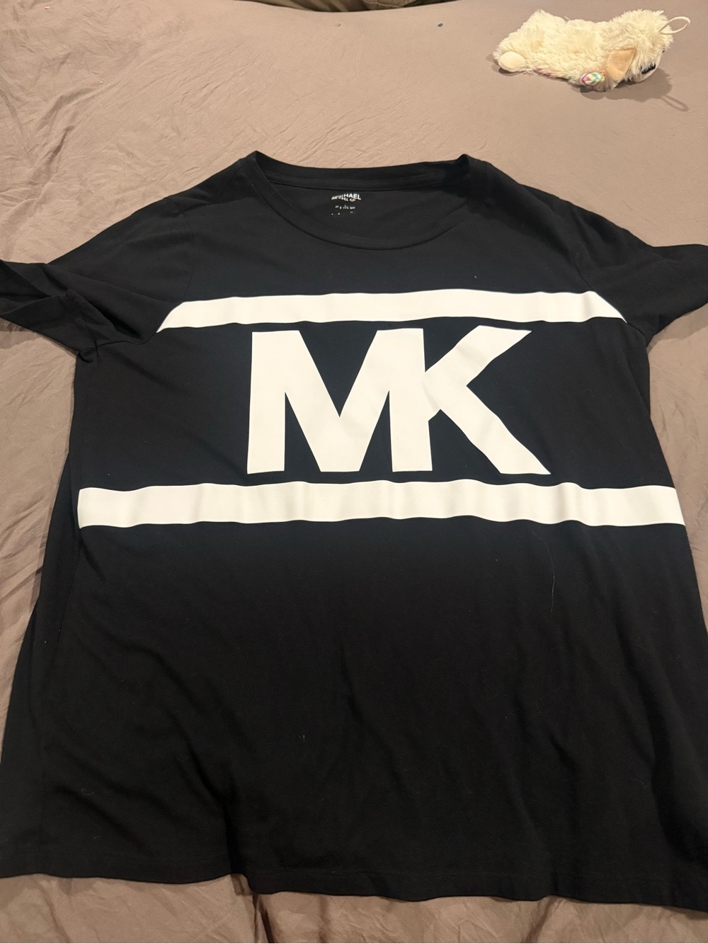 Michael Kors Black and White Graphic MK Tee